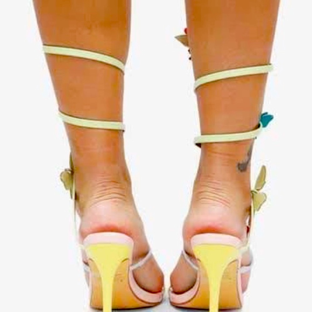 Crystal Butterfly Ankle Strap Sandal - Picture 2 of 3